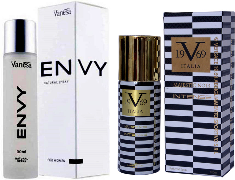 vanessa natural spray and magestic noir intense Eau de Parfum  -  270 ml(For Men & Women)