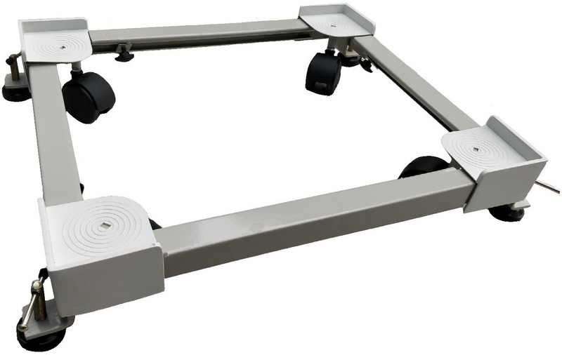 neerjharini Universal Adjustable Top Loading Fully Automatic washing machine Metal Trolley / Stand With Twin Castor Wheels and Stoppers ( Size Accommodation: 16" X 19" to 25" X 30" ) Washing Machine Trolley