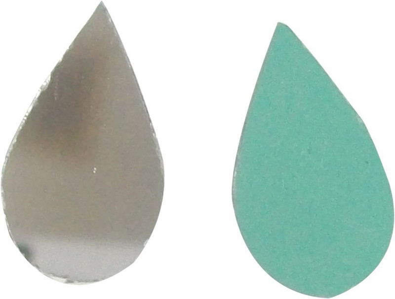 hglass Almond shape 12 mm Small mirror beads for Embroidery.