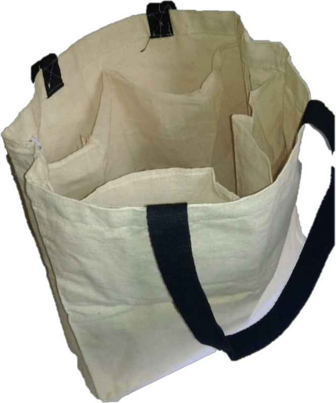 hashtag eco Eco Friendly Vegetable Bag with 4 Compartments Multipurpose Bag(Beige, 5 L)
