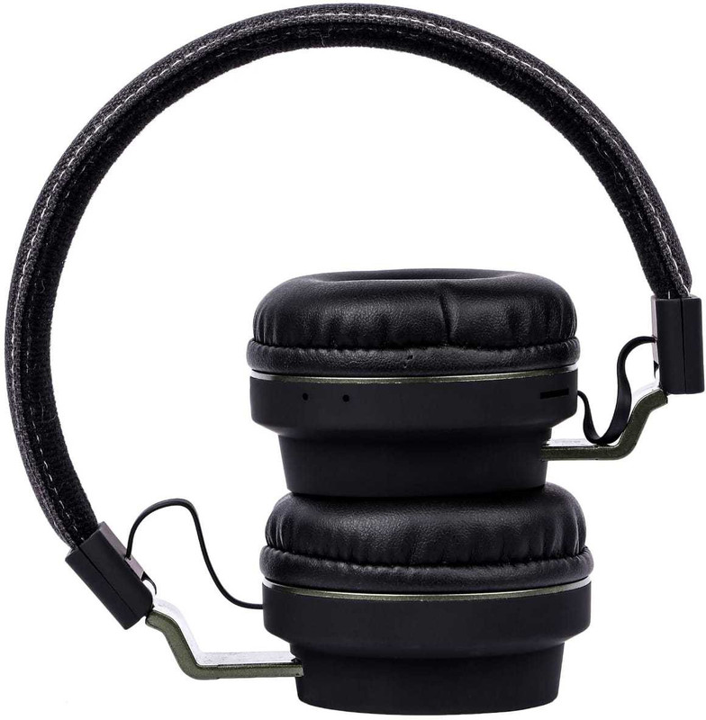 mm enterprises massive noise cancellation sound universal compatibility Bluetooth Headset with Mic(Black, Over the Ear)