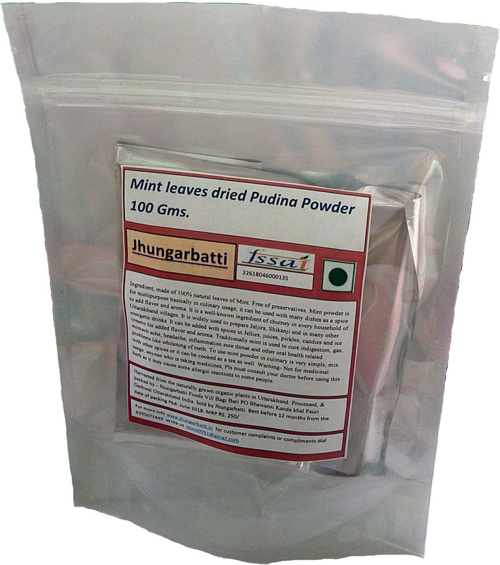 jhungarbatti Mint Pudina leaves powder 100 Gms(100 g)