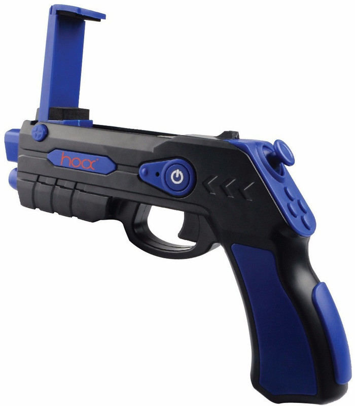 hoox AR Action Gun - The Augmented Reality Experience on your smart phone in 360 degree view. Enjoy the virtual world(Blue)