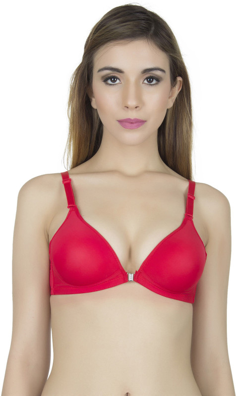pearlfly byPrish enterprises mannequin Women T-Shirt Lightly Padded Bra(Red)