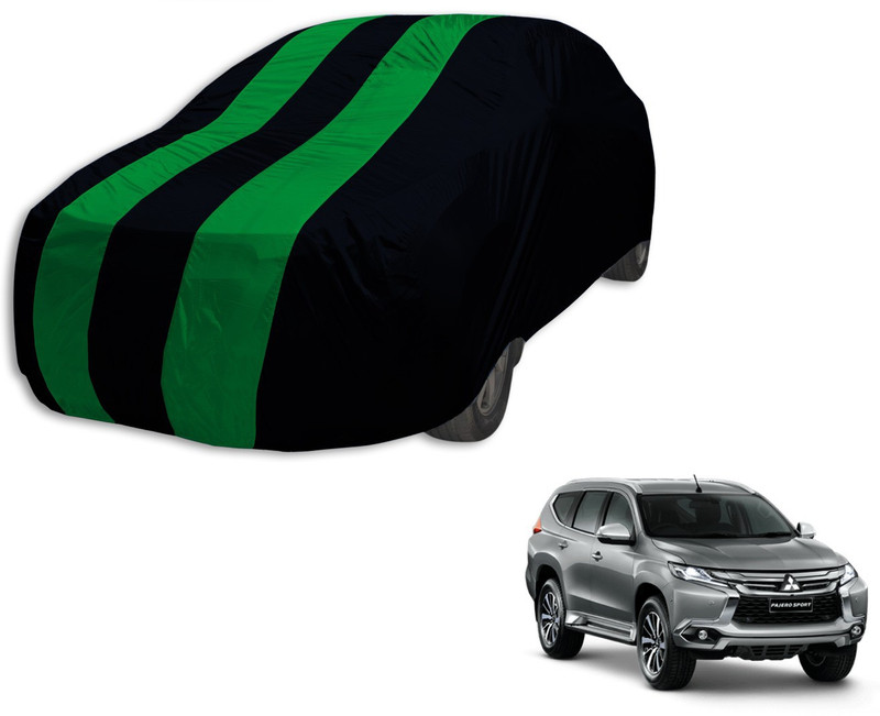 Autyle Car Cover For Mitsubishi Pajero Sport (Without Mirror Pockets)(Black, Green)