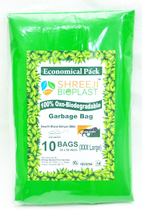 shreeji bioplast GG30X50 Jumbo 150 L Garbage Bag(10 Bags)