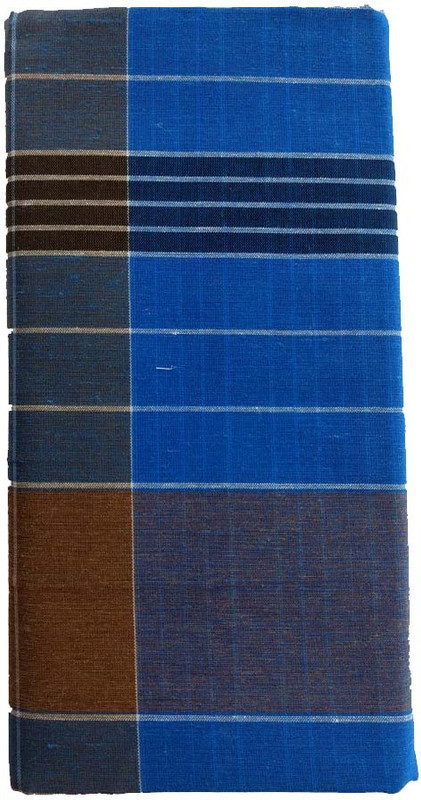 maruthi Checkered Blue Lungi