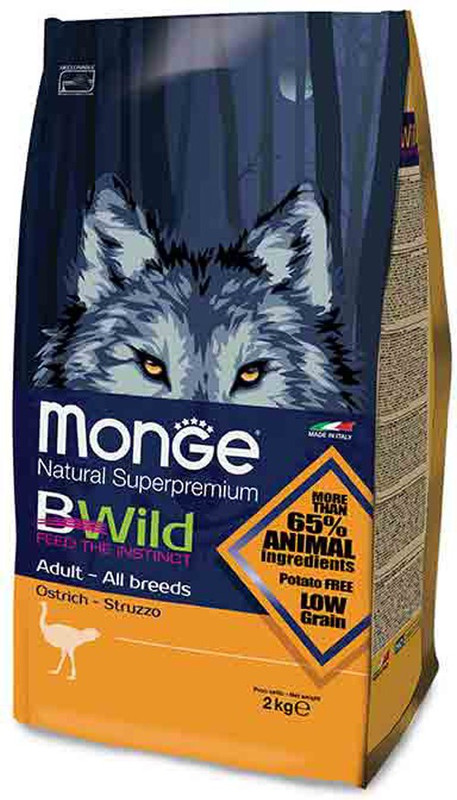 all4pets B-Wild Adult for Dogs - All Breeds with Ostrich 2 kg 2 kg Dry Dog Food