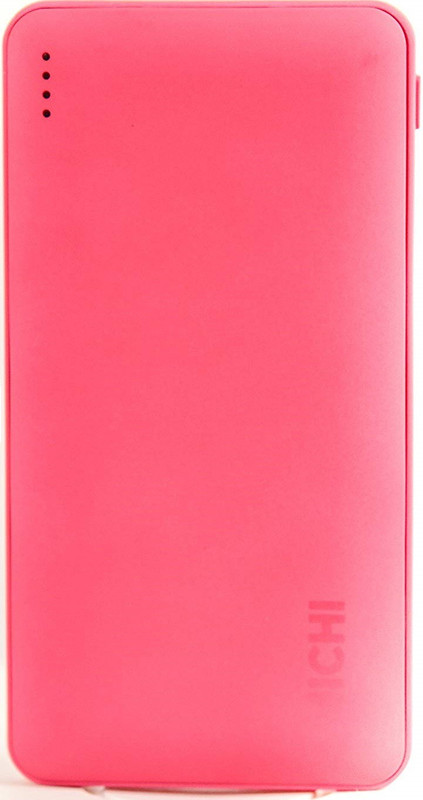 michi 10000 Power Bank (SLIM 10000, SLIM 10000mAH )(Pink, Lithium Polymer)