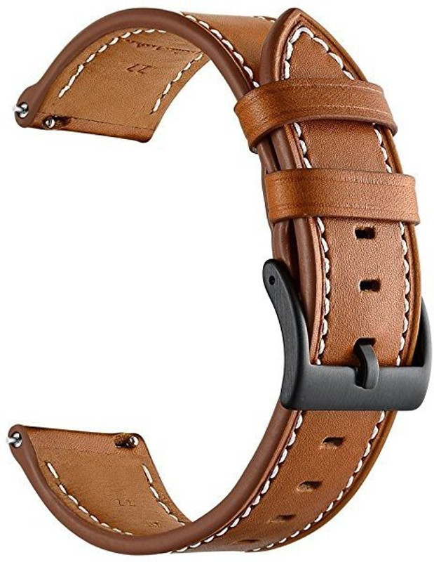 invella Amazfit BIP 20mm Brown Leather Smart Watch Strap(Brown)
