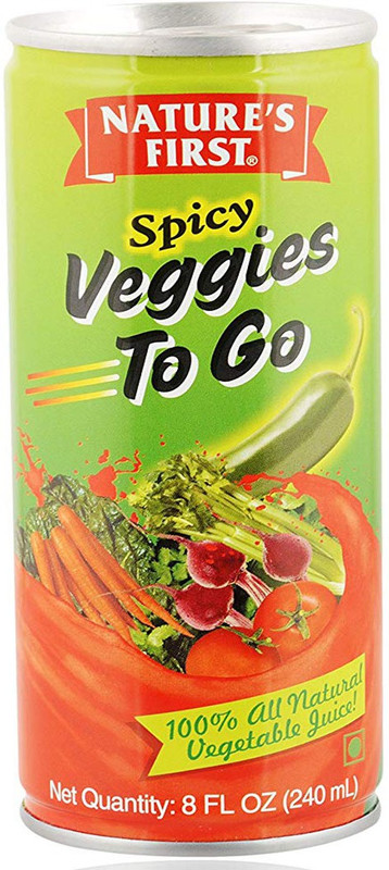 NATURE'S FIRST Spicy Veggies to Go, 1440 ml (Pack of 6)(6 x 40 ml)
