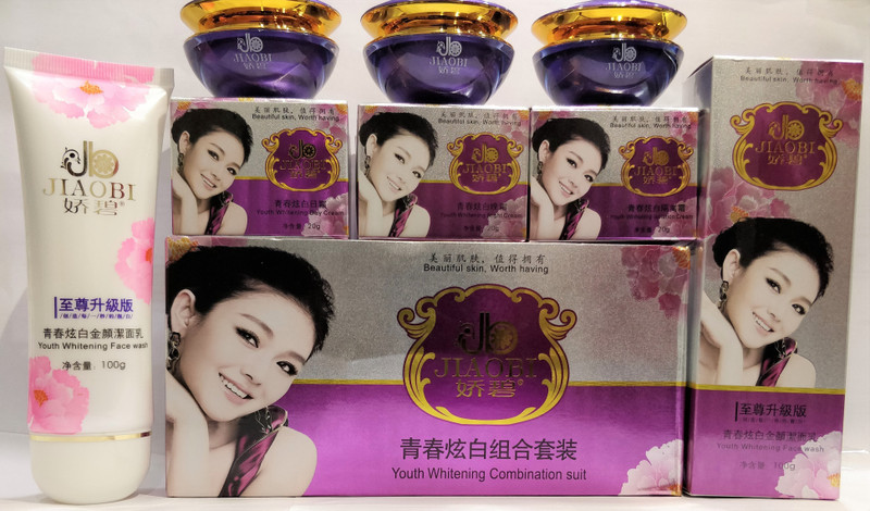 Jiaobi Youth Whitening Combination Suit Beauty Cream 170 ml(Set of 4)