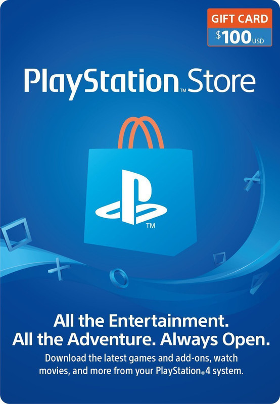 $100 PSN CARD for PS4, PS3, PS Vita