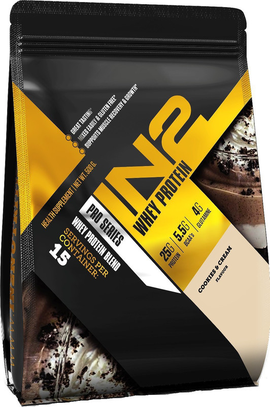 in2 Protein Cookies and Cream 500 gms  Whey Protein(500 g, cookies and cream)