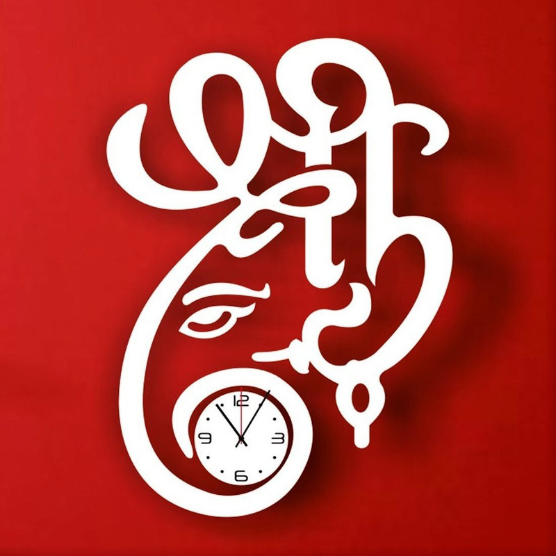 e india fashion Analog 30 cm X 30 cm Wall Clock(White, Without Glass)