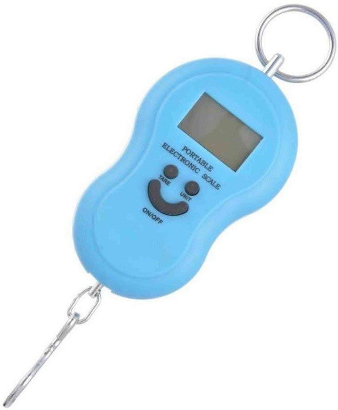 Manogyam Electronic Hanging Pocket Scale - 40 Kg with Temperature Display Weighing Scale(SKY COLOR)