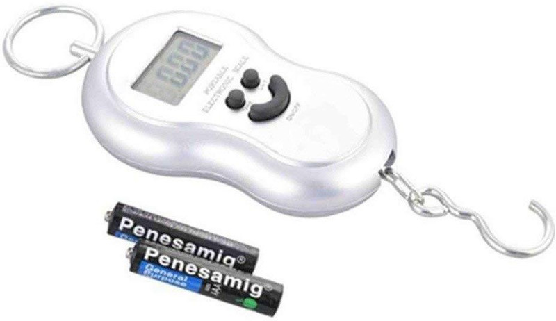 Manogyam Home & Personal Digital Weighing Machine Portable Electronic 40 Kg Digital Smiley Shape Weighing Scale(Silver)