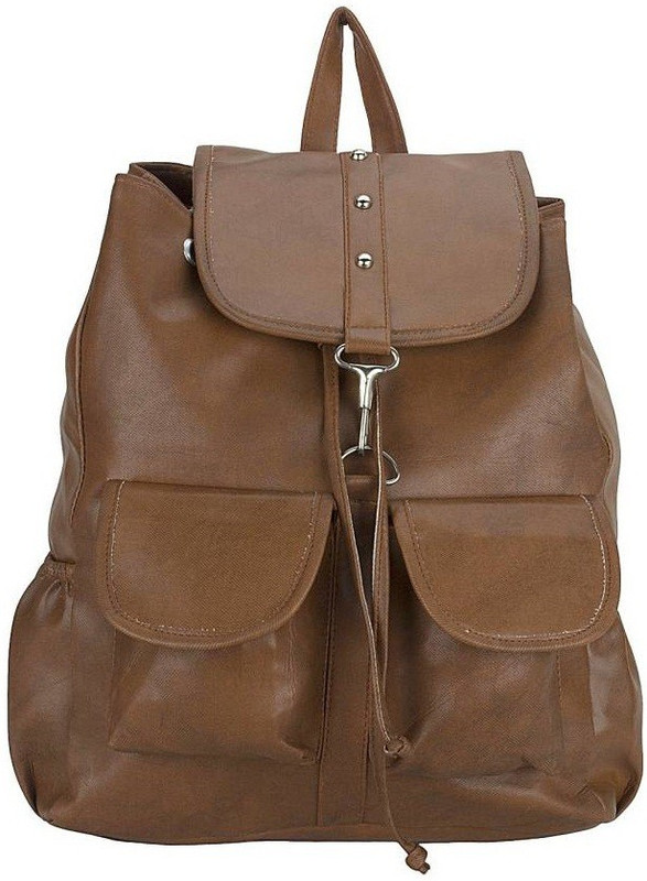 elli fashion elli101 Waterproof Backpack(Brown, 9 inch)