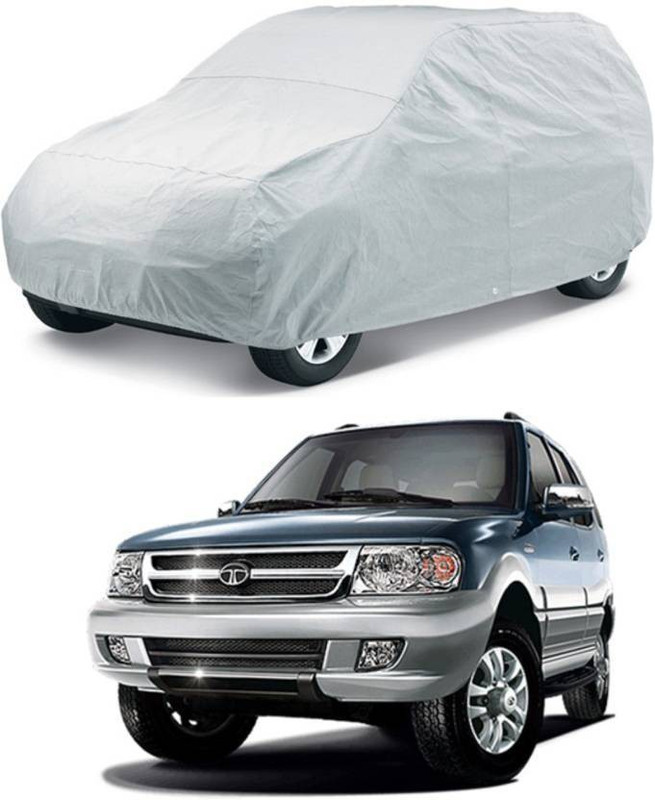 Uncle Paddy's Car Cover For Tata Safari Dicor (Without Mirror Pockets)(Silver)