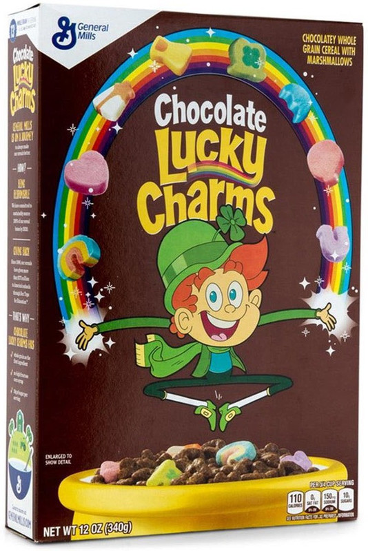General Mills Lucky Charms Chocolate with Mixed-up Marshmallows - 340g (12oz)(340 g, Box)