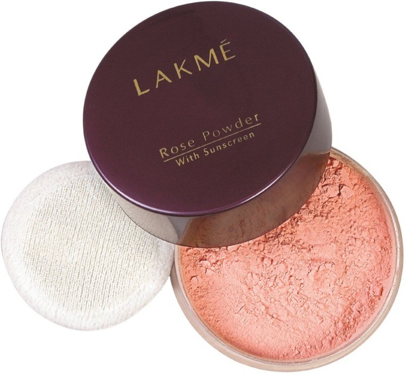 Lakme Rose Face Powder with Sunscreen Compact(01 soft pink, 40 g)