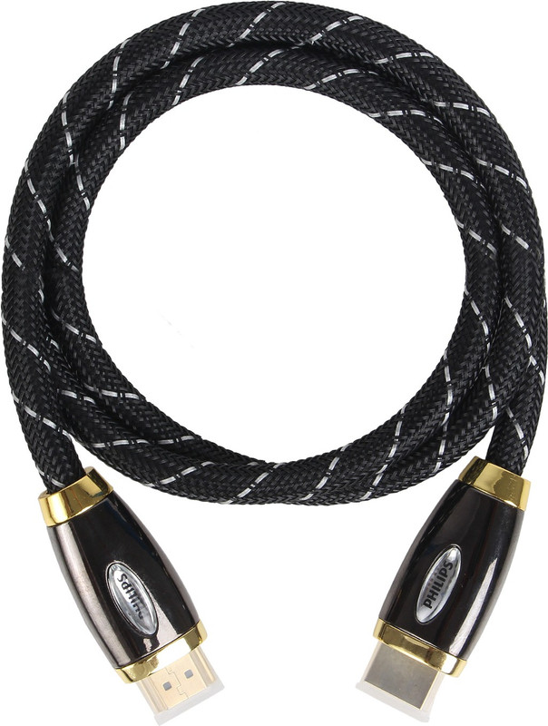 Philips SWV9442A 1.2 m HDMI Cable(Compatible with DVD Player, MP3, COMPUTER, LED TV, MOBILE, Black, One Cable)