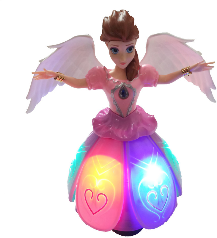 welkins Dancing Angel Girl Robot With Light And Music(Multicolor)