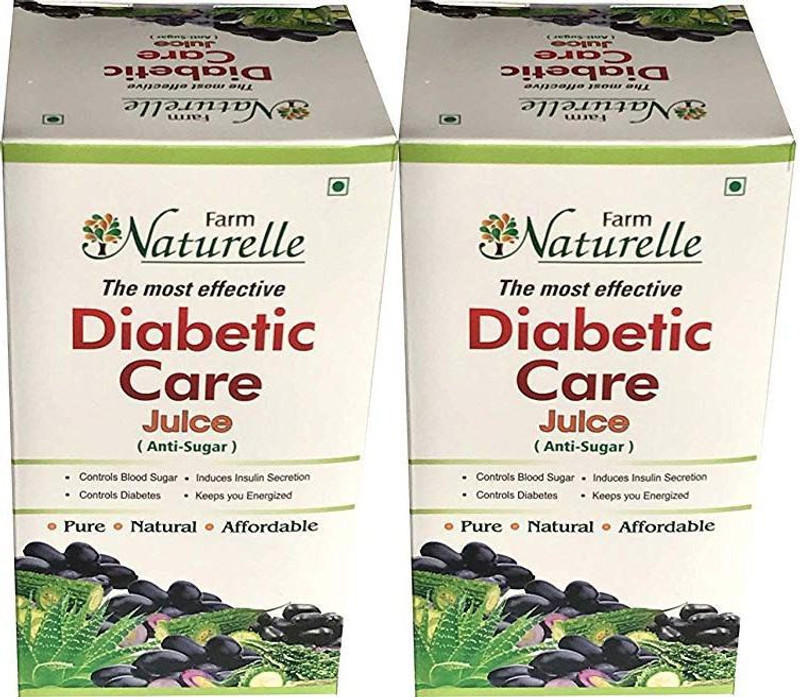 Farm Naturelle Herbal Diabetic Care Juice, 400ml (Pack of 2) with Jamun Honey, 40g(2 x 400 ml)