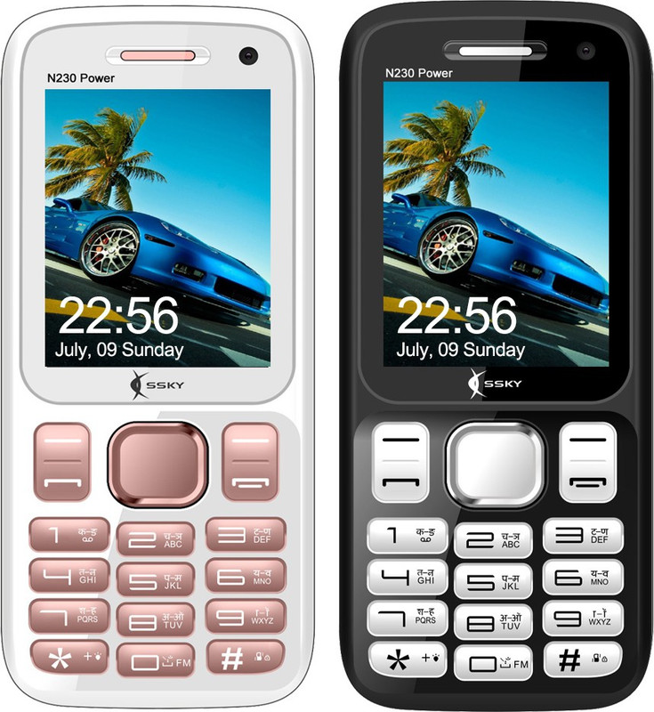 Ssky N230 Power Combo of Two Mobiles(Black&Silver, Rose Gold) Ssky N230 Power Combo of Two Mobiles(Black&Silver, Rose Gold)