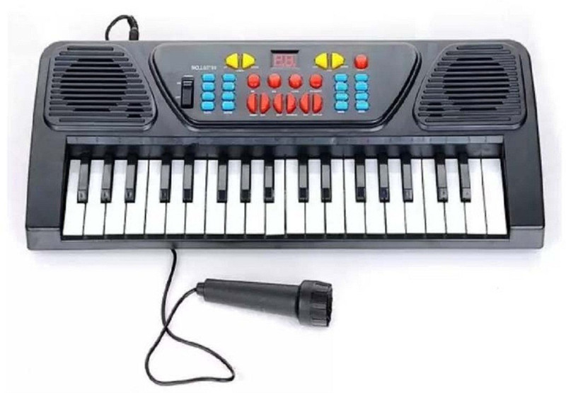skyglobe "BIGFUN BF-430A1" 37 Keys Electiric Keyboard with Recording and Mic & Mobile Charger Power Option(Black, White)