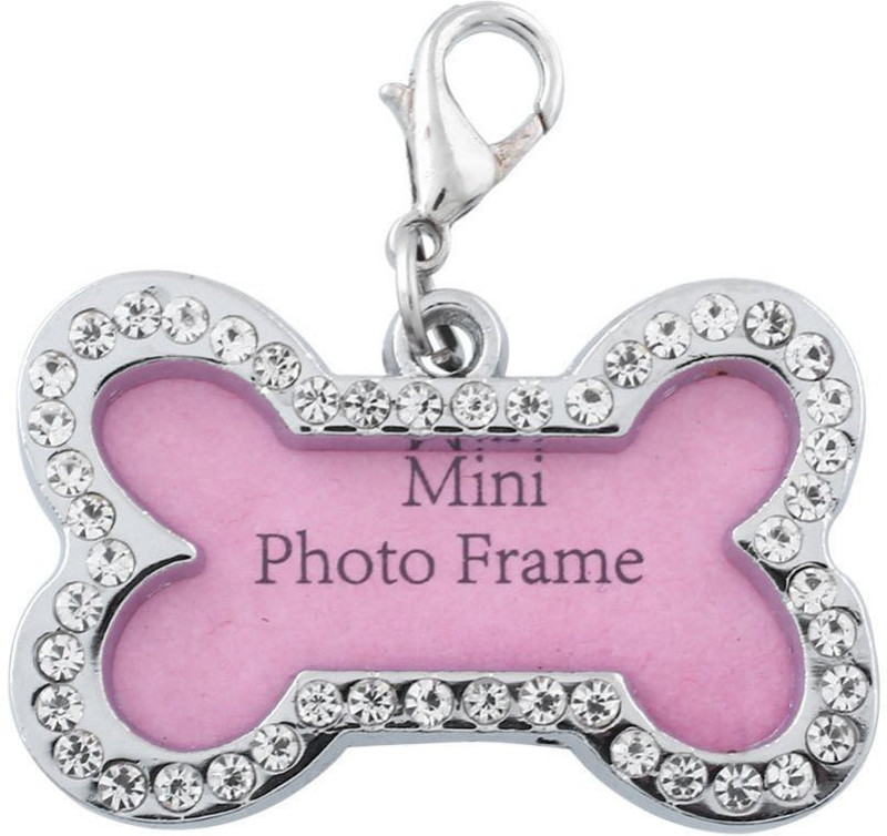 jeewan jeewan tag dog and cat Alphabet Engraved Dog & Cat Collar Charm Alphabet Engraved Dog & Cat Collar Charm(Pink, Bone)