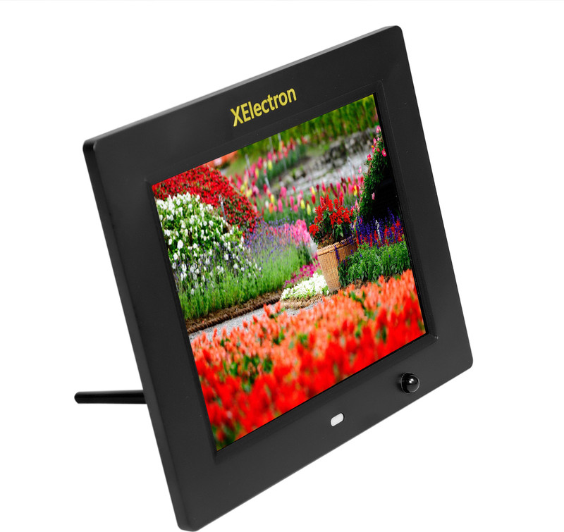 XElectron 800MS-B 8 Digital Photo Frame with Motion Sensor(128 MB, Black)