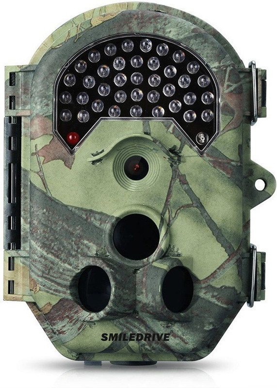Smiledrive Trail Camera: Wildlife Trail Camera with Night Vision, PIR Sensor Wildlife Trail Camera with Night Vision, PIR Sensor, Fast Trigger Speed: 16MP 1080p 38pcs 940nM Infrared LEDs, 2.0” LCD Screen Sports and Action Camera(Green, 16 MP)