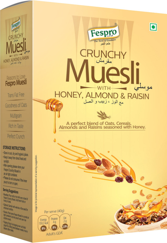 FESPRO MUESLI HONEY, ALMOND & RAISINS(200 g, Box)