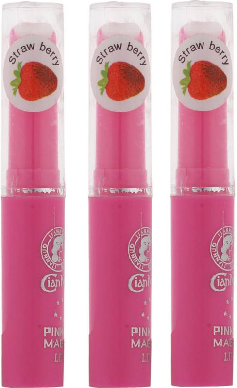 pink magic fruit juice vitamin c changeable color lipstick(baby pink, 6 g)