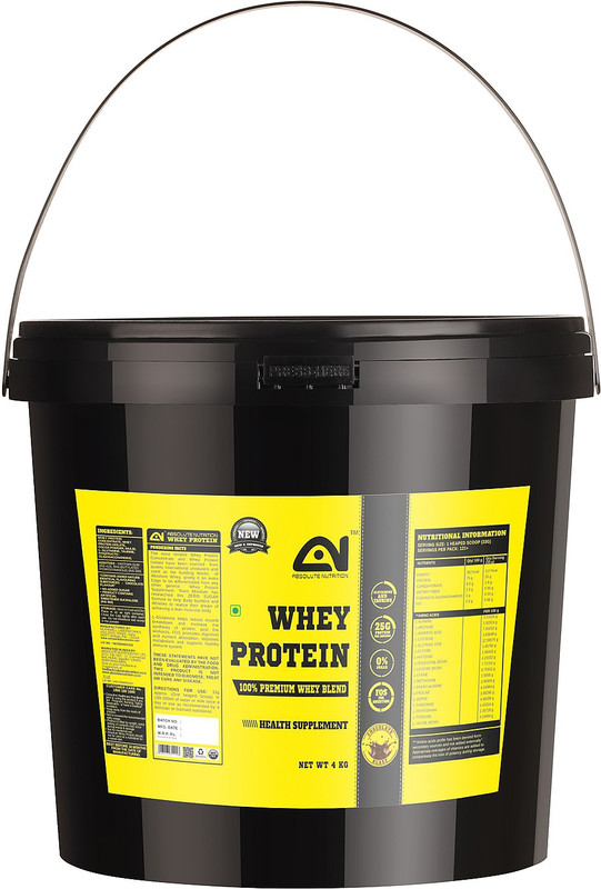 ABSOLUTE NUTRITION Whey_Protein_Chocolate_4 kg Whey Protein(4 kg, Chocolate)