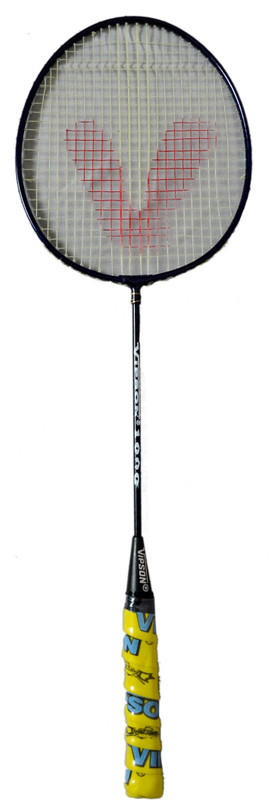 vipson Full size Light Weight Badminton Racquet set of 2 For Kids 10 To 12 Years Multicolor Strung Badminton Racquet(Pack of: 2, 350 g)