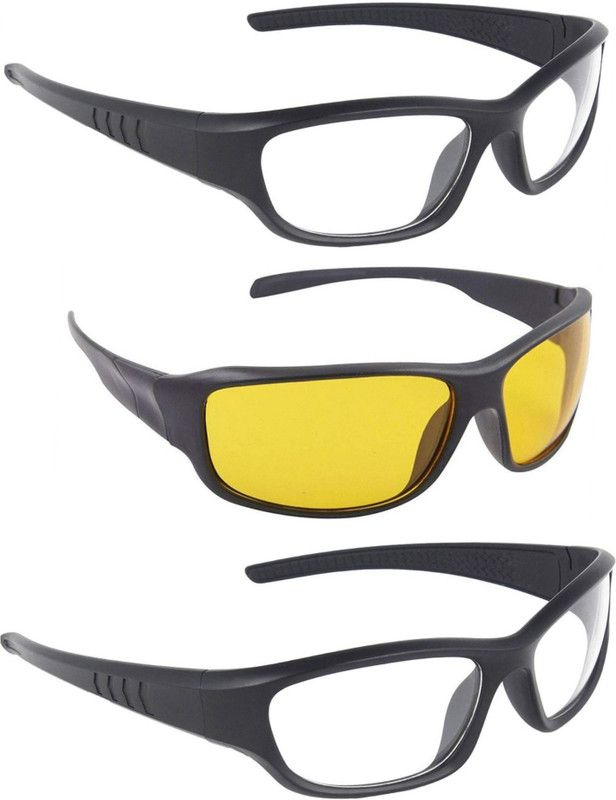 vulture Sports Sunglasses(Clear, Yellow)