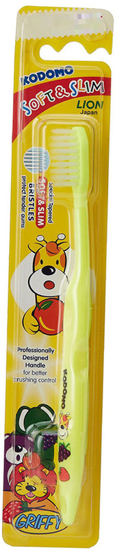 kodomo Soft & Slim Toothbrush(Yellow)-3-5yrs Soft Toothbrush
