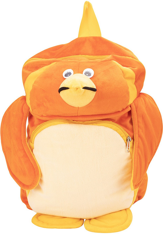 mum enterprises SPARROW school Bag for NURSERY TO 1 CLASS Under 6 Years Kids Girls Boys BLUE SMALL Size (L X B X H )( 27 x 12 x 36 cm)15L Waterproof Plush Bag(Orange, 12 L)