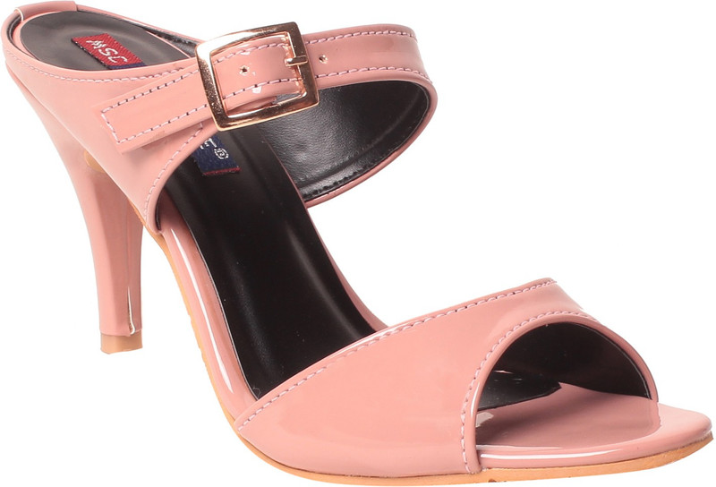 MSC Women Pink, Black Heels