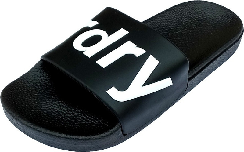 crospike Flip Flop Slippers for Men | Slipper for Men | Stylish Comfortable Sandals | Slide Sandals for Men | House Slipper for Men - Superdry Black Slides