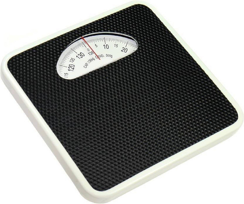 Sadarbazaarsales.Com Large Surface Heavy Duty Black 130 Kg Iron Analog Weight Machine Weighing Scale(Black)