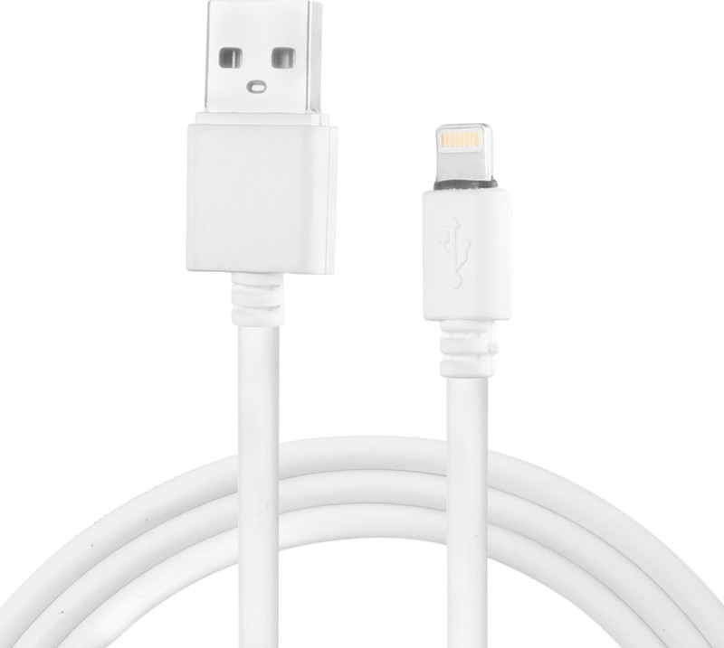 formula10 PL2 Lightning Cable(Compatible with Mobile, White, Sync and Charge Cable)