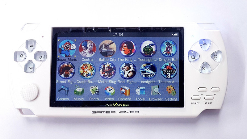 taipan TPSP01 SUPPORT SD CARD UPTO 32 GB GB with 1 Game Console,, 1 Charger,, 1 Earphone, 1 AV Cable,, 1 Data Cable(White)