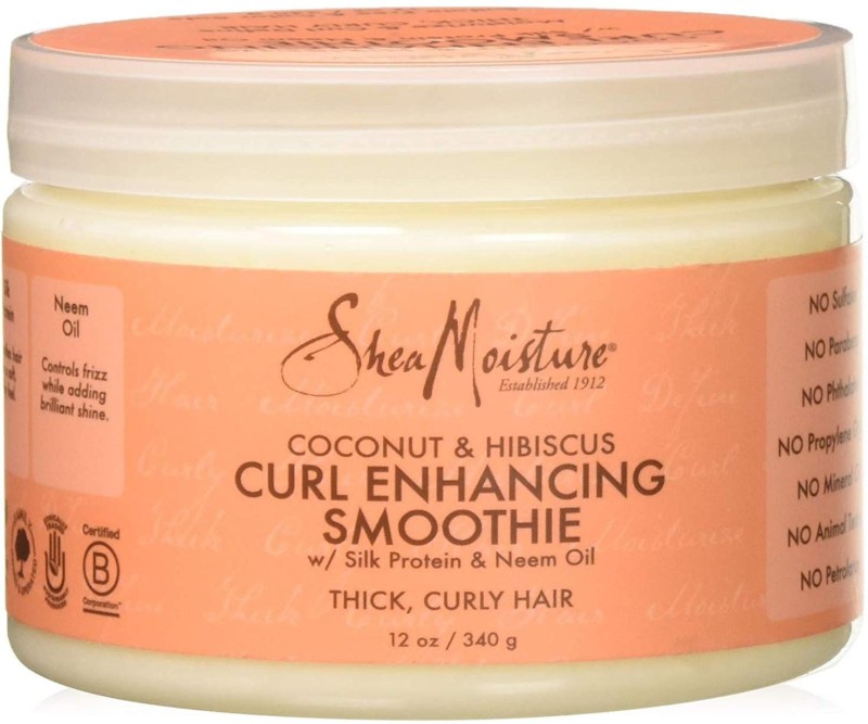 Shea Moisture Coconut Hibiscus Curl Enhancing Smoothie Silk Protein & Neem Oil, 340G(340 g)