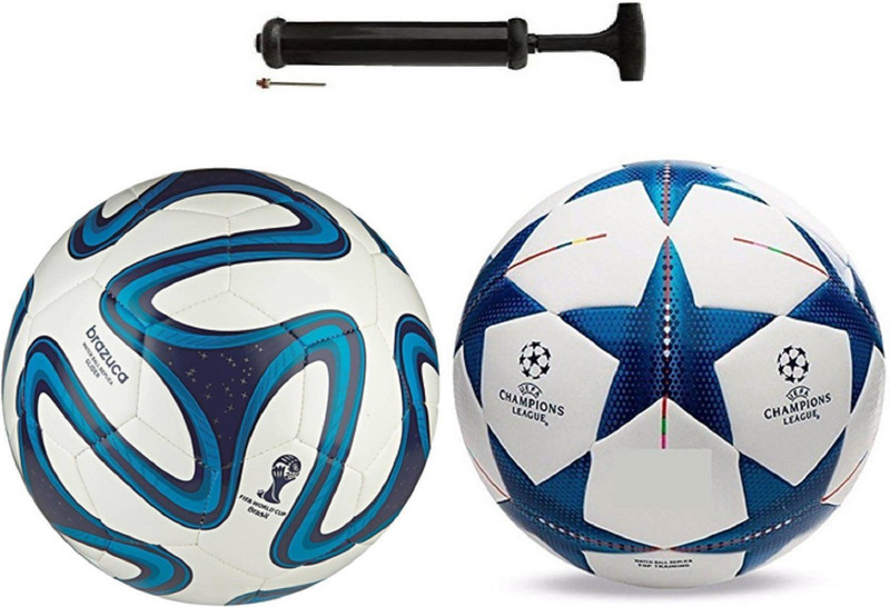 Unik Bazuka Blue + ViceCity Black Combo Football + Pump Football Kit