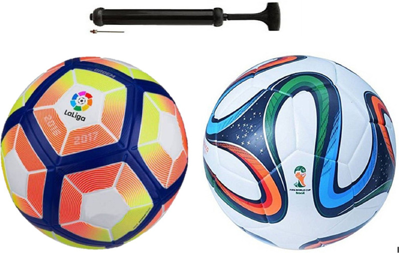 ALEN Lalinga + 4 Color Bazucca Football Combo With Durable Air Pump Football Kit