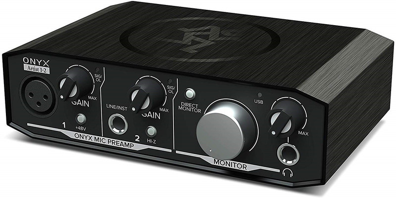 Mackie Onyx Artist 1-2 2x2 USB Audio Interface Powered Sound Mixer