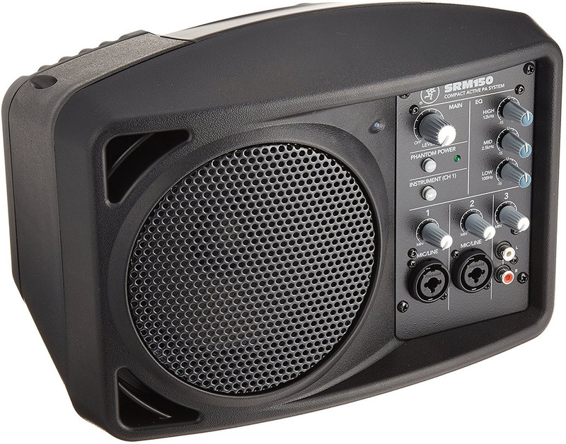 Mackie SRM150 5.25-Inch Compact Active PA System Black Analog Sound Mixer